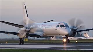 ✈ Logan Air SAAB 2000 GLGNS Takeoff From London Southend Airport!