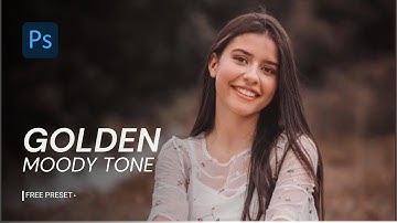 Golden Tone Preset - Photoshop Tutorial | Golden Moody Color Grading in Photoshop