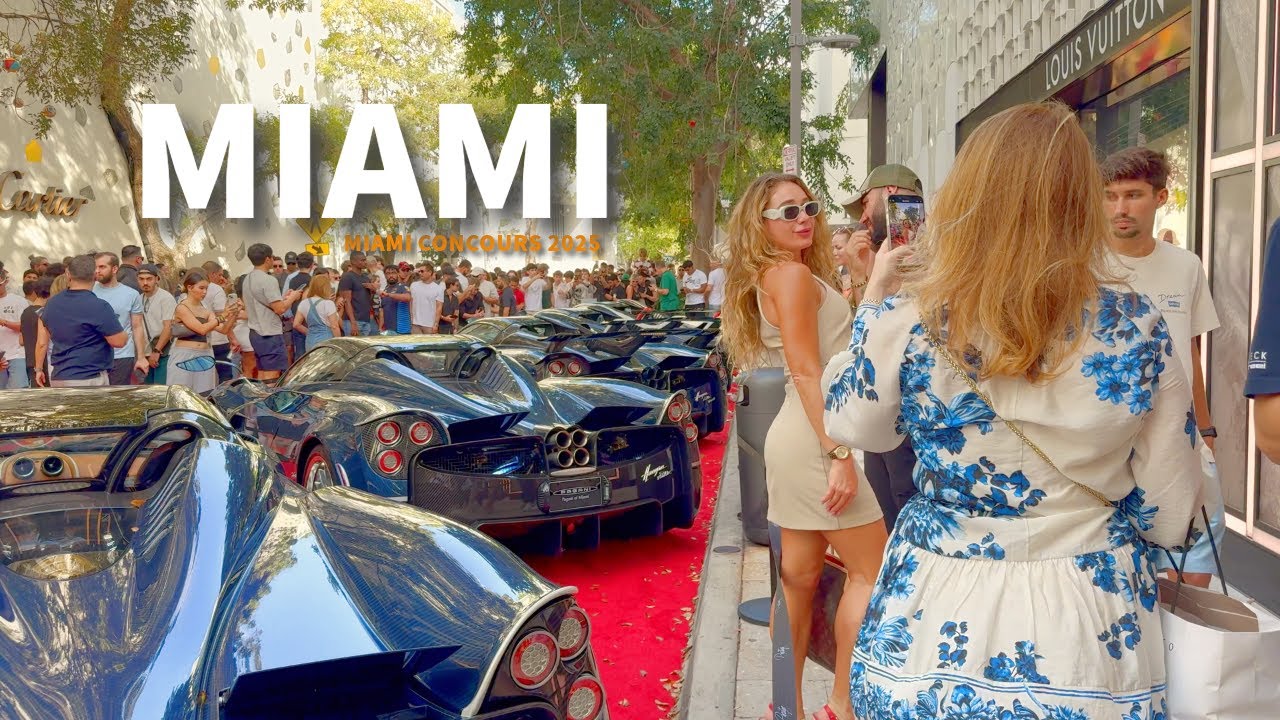 MIAMI CONCOURS 2025: Where SUPER CARS Meet STUNNING People!