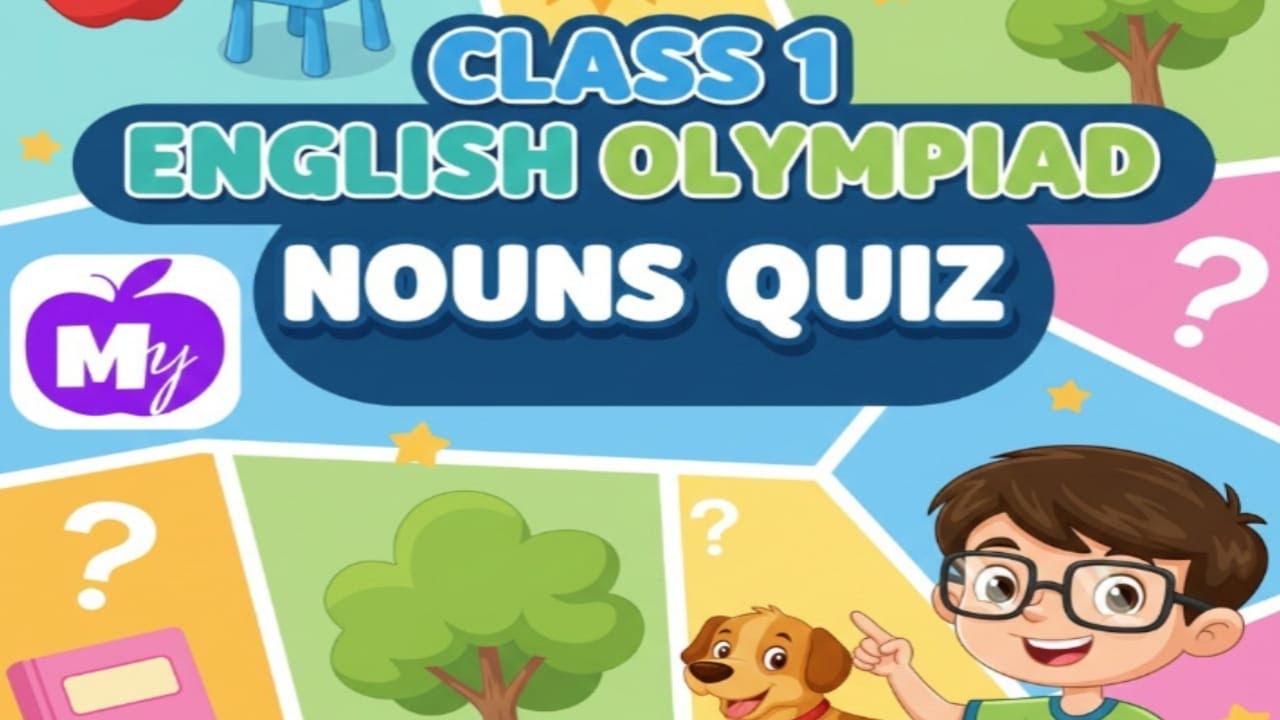 "Unlock Your English Skills: Class 1 IEO Noun Quiz Challenge! 🏆📚"