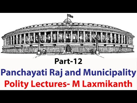 #Part- 12 | Polity : Based on - M Laxmikanth | Panchayati Raj and Municipality | SSC & UPSC