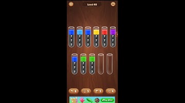 Color Water Sort Game Levels 36-40