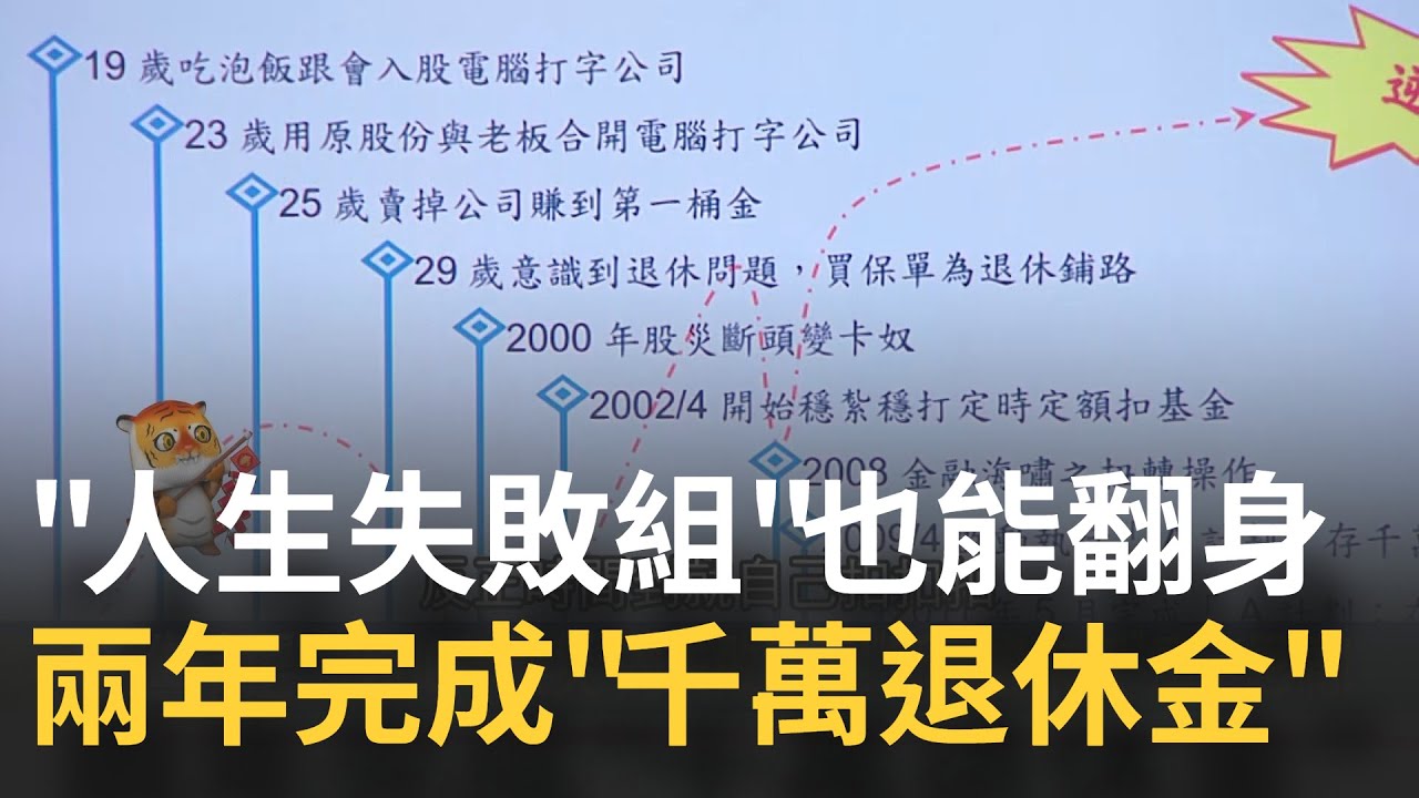 人生失敗組 靠密技也能翻身 來賓兩年完成 存千萬退休金 43歲退休攀登百岳口袋有錢 買房還是買股 專家稱 四大要點 再決定 主播邱沁宜 錢進新世界 23 三立inews Youtube