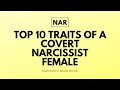Top 10 Traits of a Covert Narcissist Female 🚺 (CovertNarcissism)