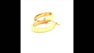 10K Wavy Greek Key Earrings