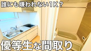 最新の1K！？2021年に完成した金太郎飴的な一人暮らしのお部屋【賃貸物件の内見動画】