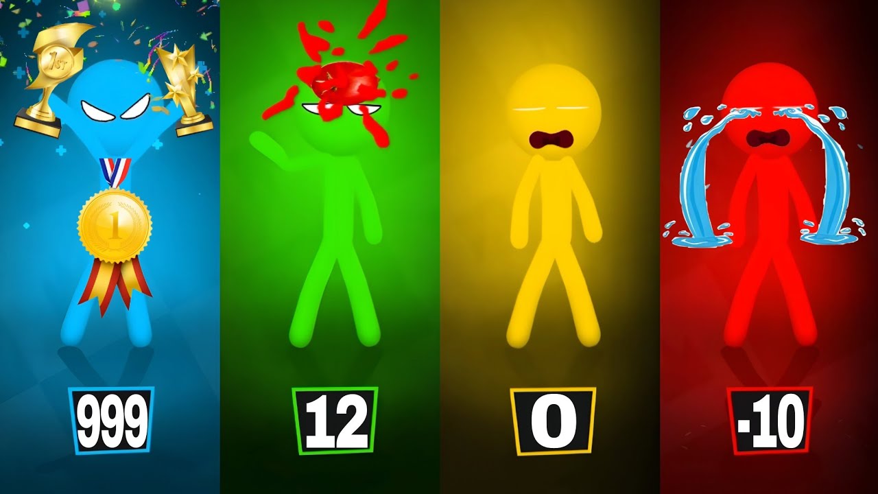 Stickman Party 1 2 3 4 Players - Tournament Cup Gameplay - MiniGames Update