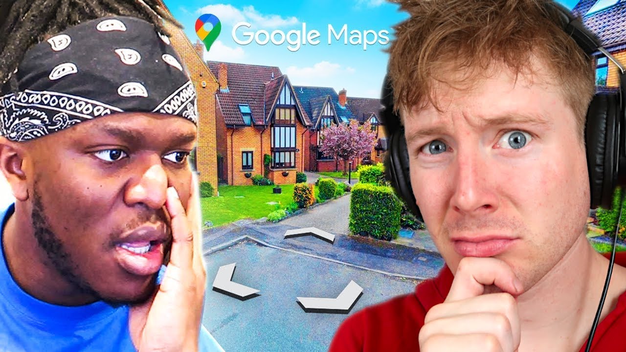 Visiting KSI's Hometown on Google Maps Reaction