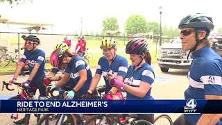 Geoff Hart and WYFF 4 Team HartStrong rides in Alzheimer's Association's Ride To End Alzheimer