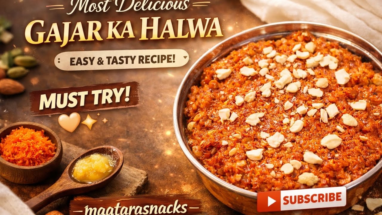 Most Delicious Gajar ka halwa 😋fullrecipe@Maatarasnack #gajarkahalwa #winterspecial #viral 