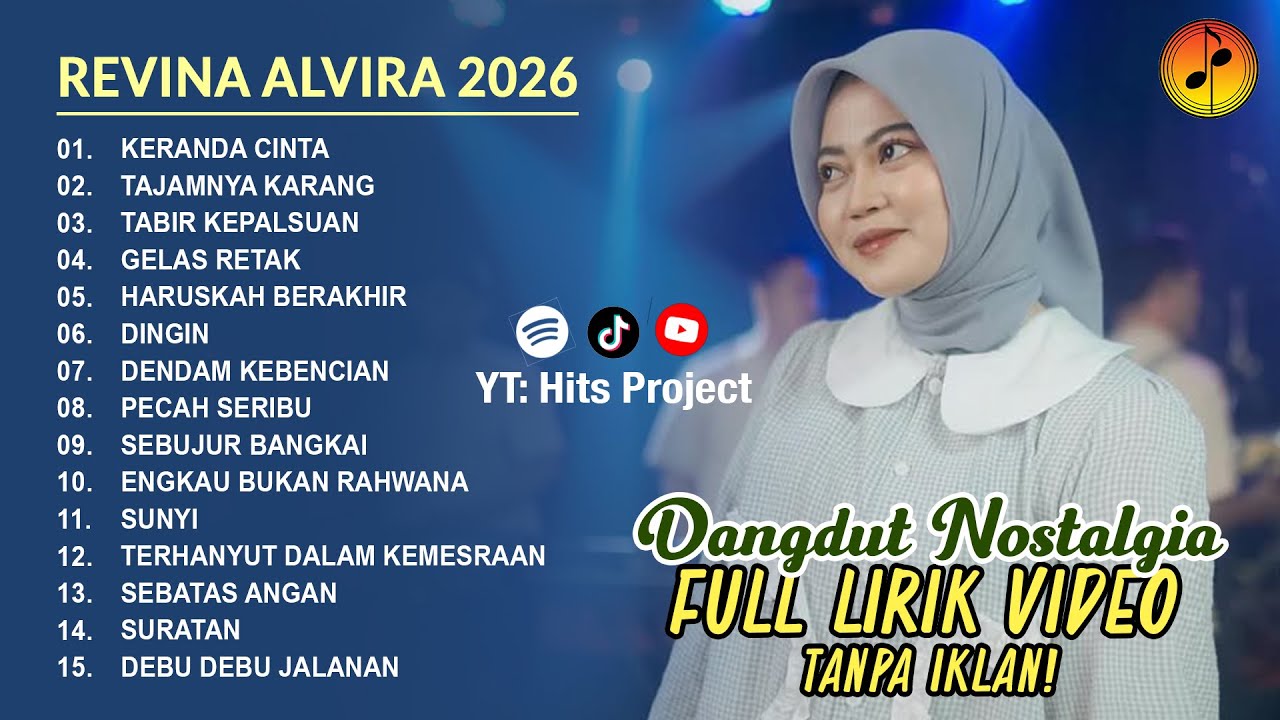 REVINA ALVIRA - KERANDA CINTA | VIDEO LIRIK DANGDUT NOSTALGIA FULL ALBUM GASENTRA PAJAMPANGAN