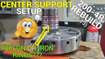 200-4r Rebuild (part 13) – Center Support ▶Setup and Upgrades- Teflon or Iron Rings??🤓