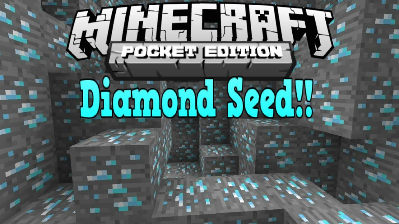 Minecraft Pe Diamonds At Spawn Minecraft Pocket Edition Best Diamond Seed Ever 0 15 0 Youtube