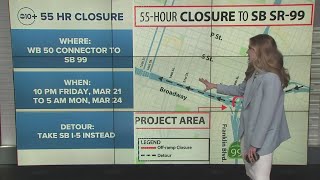 55-hour closure for Hwy. 50 connector this weekend
