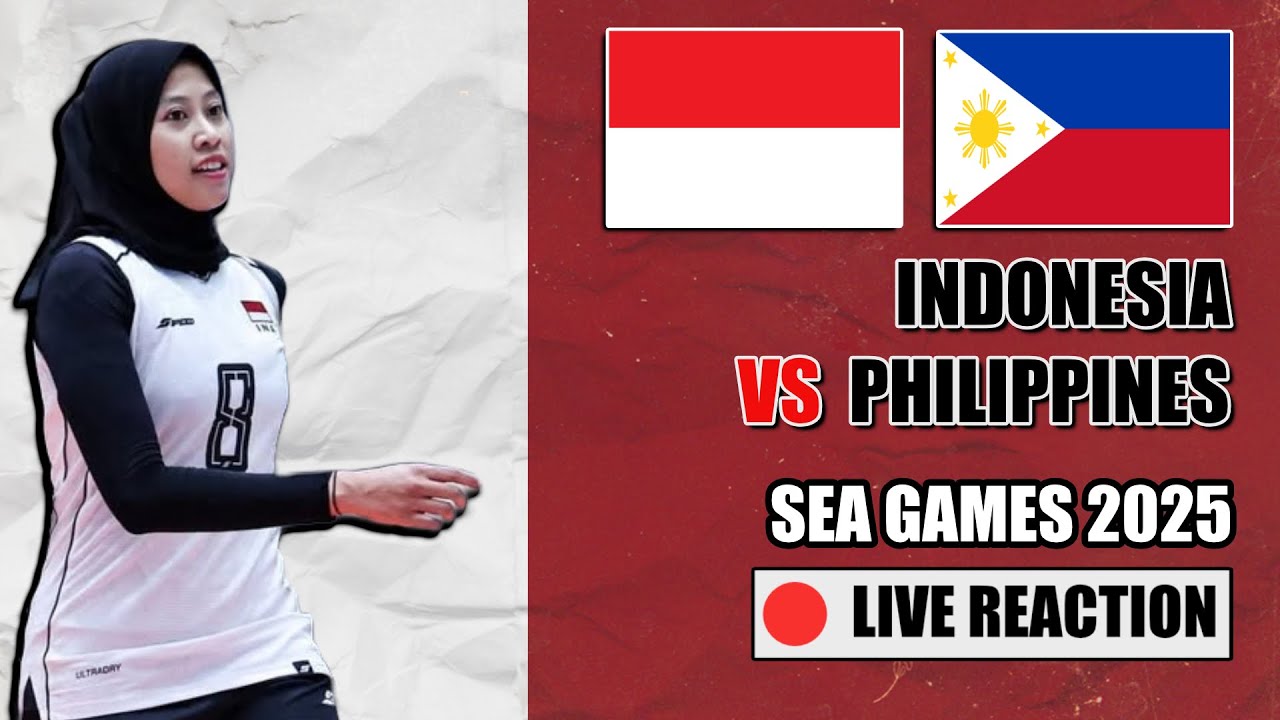 🔴 FINAL BRONZE MEDAL - INDONESIA VS PHILIPPINES, VOLLEYBALL SEA GAMES 2025 LIVE REACTION