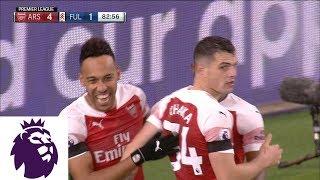 Arsenal's Pierre-Emerick Aubameyang scores off deflection | Premier League | NBC Sports