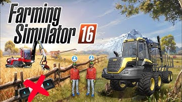 Forestry with multiplayer Tree cutting in Fs 16🤠 / Fs 16 multiplayer / Timelapse