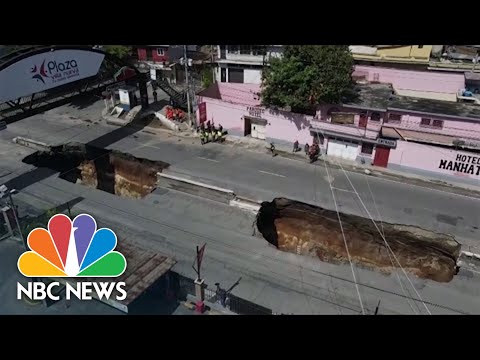 Two People Missing After Massive Sinkholes Form Near Guatemala's Capital
