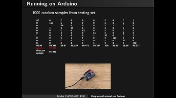 Deep neural network on arduino - MNIST handwritten digits recognition