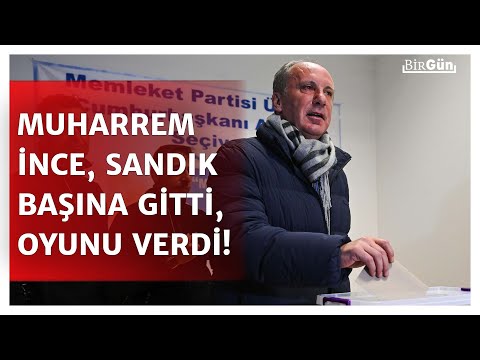 Muharrem İnce sandık başına gitti, oyunu kullandı! \