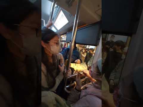殷皇子大馬路101X 野蠻港人乘客 不滿上不到車因而躁底 攔路截車拍車門及玻璃 並強行調教司機倒後鏡