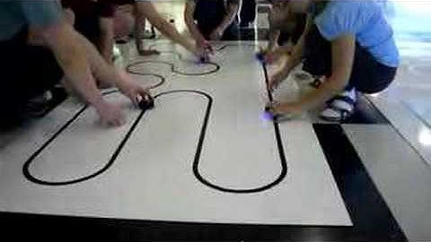 Pololu 3pi line race: attempt 1