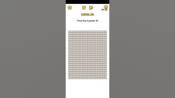 Brain Blow Level 52 Find the number 8 - Gameplay Solution Walkthrough