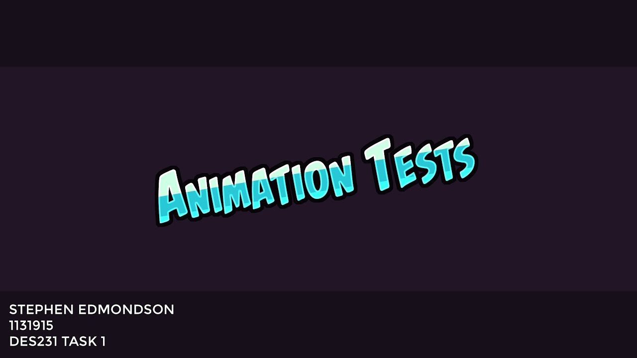 animation assignment 2024 - YouTube