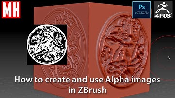 ZBrush Beginner Series 01 : How to create and use Alphas to get detail on your model