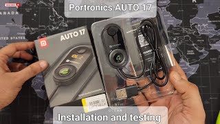 Portronics Auto 17 Bluetooth Receiver - Complete Review Installation and testing