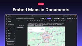 Embed Maps in Documents