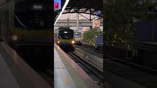 LRT-2 Trainsets 1 and 18 at V. Mapa (12 Feb 2025)