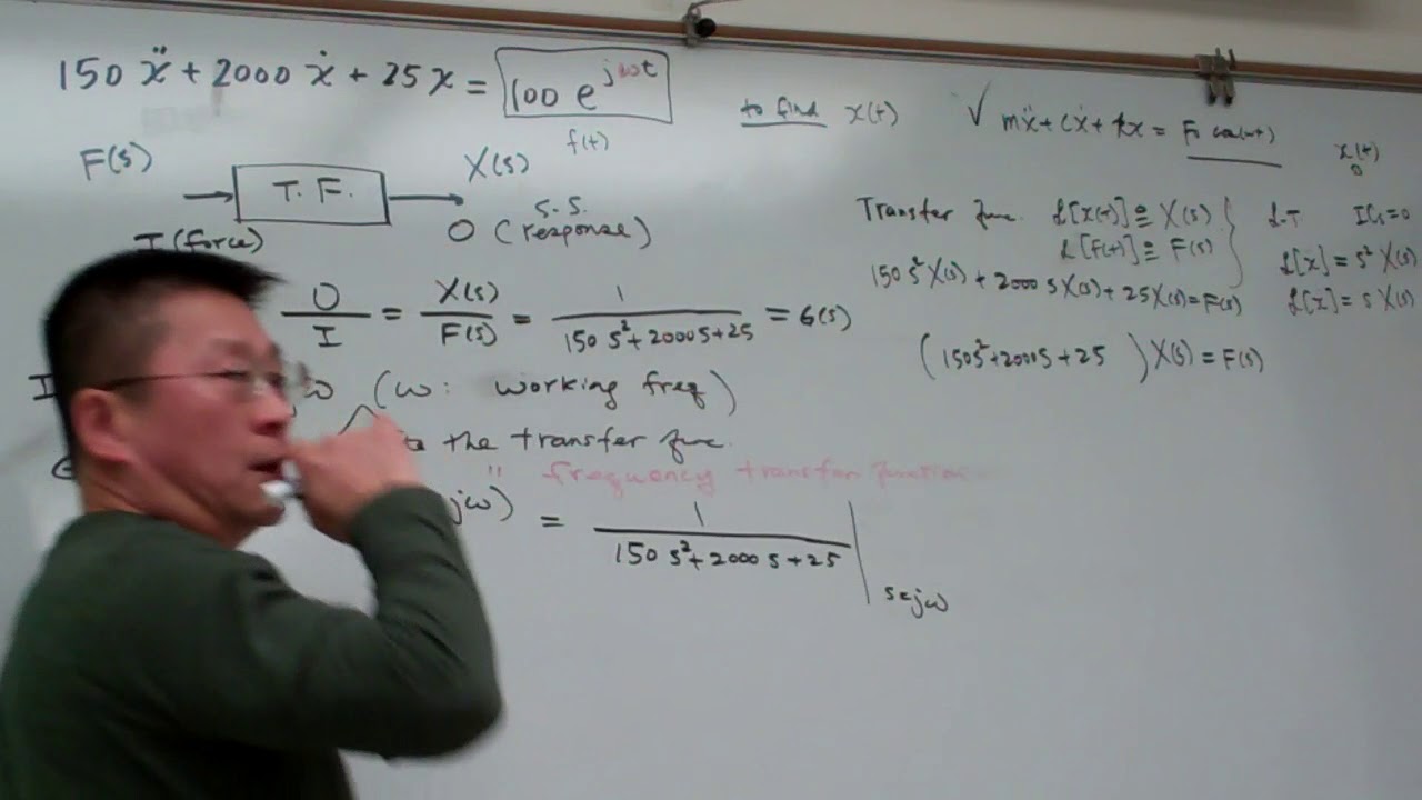 Vibration lecture 21 2 Calculate the transfer function YouTube