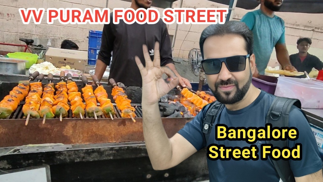 VV Puram Bengaluru Food Street Walk | Onion Bun, Honey Cake, Kodubale, Paddu, Pineapple Bajji…