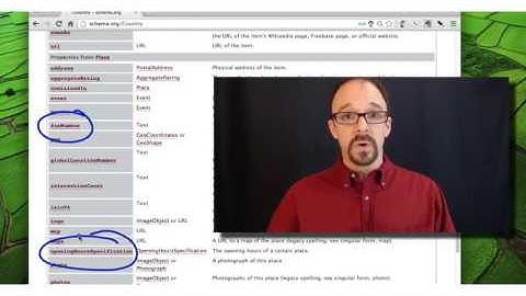 Metadata MOOC 5-9: schema.org, Part 2: Types