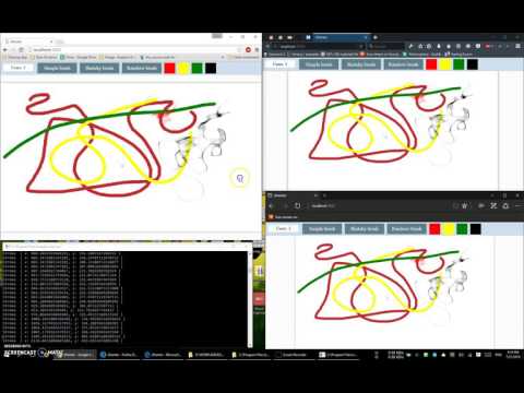 Real time collaborative drawing (nodejs+socket.io)