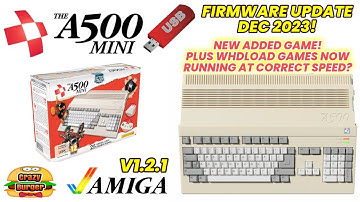 A500 Mini Firmware Update Dec 2023! V1.2.1 - New Game Added plus Games Now Running At Correct Speed?