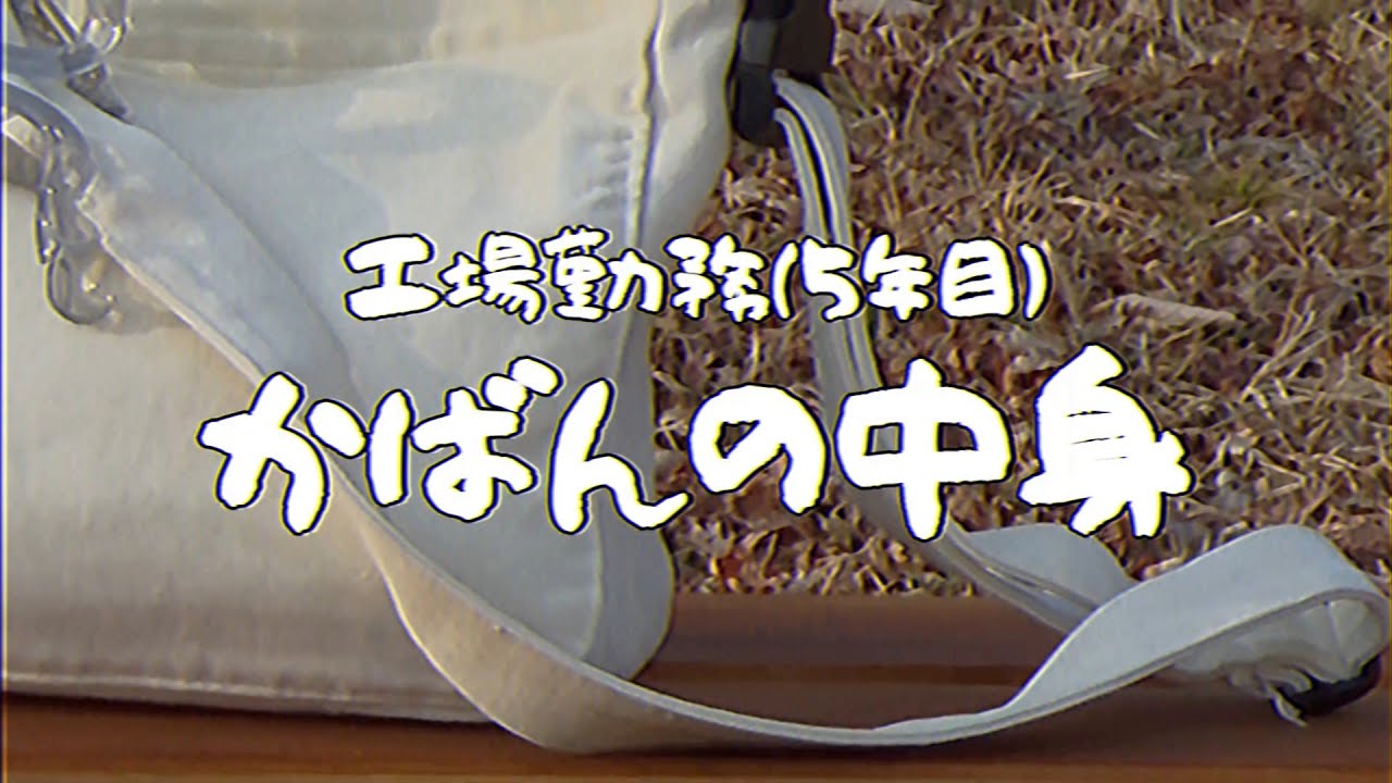 工場勤務女子(5年目)のカバンの中身