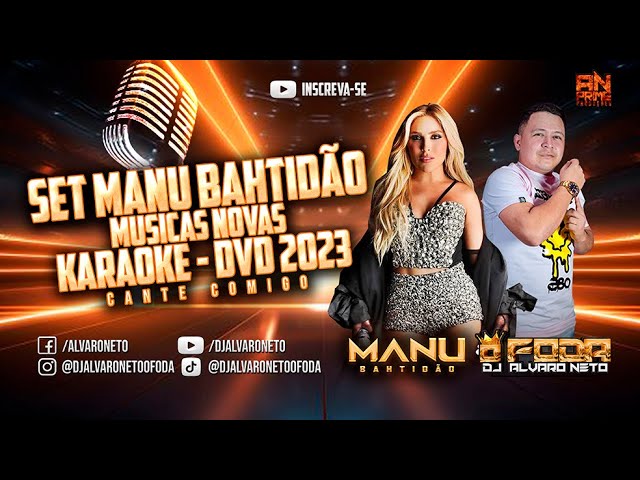 SET MANU BAHTIDÃO KARAOKE - PLAYBACK ( DVD 2023 ) #manubahtidao