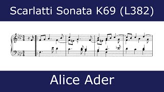 The beauty of Scarlatti - Sonata in F minor K69 (Alice Ader)