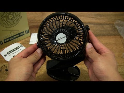 SkyGenius Battery Operated Clip-on Fan