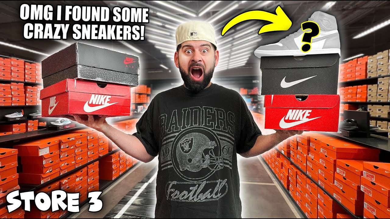 GOING TO EVERY NIKE OUTLET IN CHICAGO AND BUYING 1 SNEAKER!! *WE FOUND ...