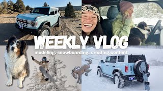 A week in my life: Modeling, snowboarding, creating content & I BOUGHT A NEW FORD BRONCO!