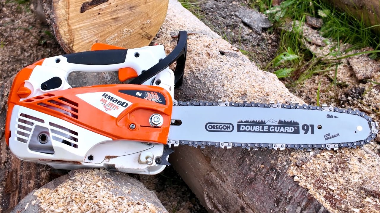 Top Handle Chainsaw RURIS RM 280, 1.5 HP and 300 mm blade - YouTube