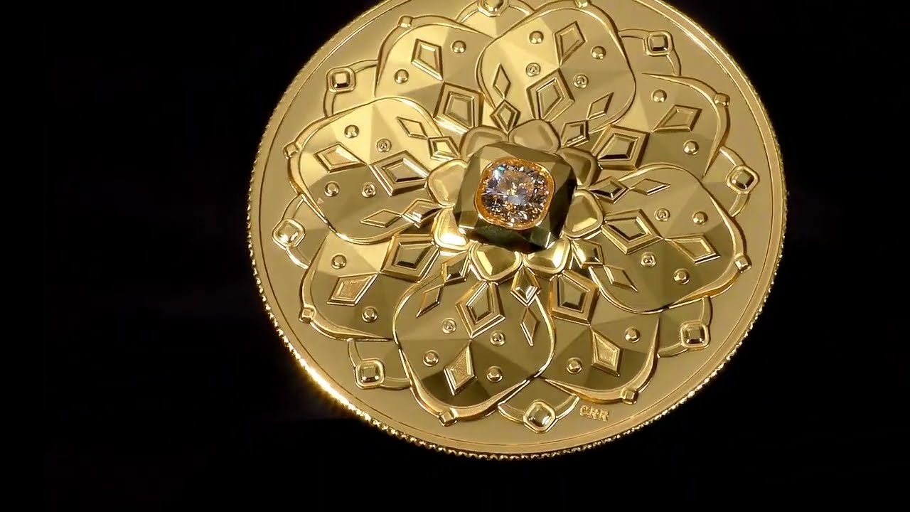 Ultra-High Relief 99.99% Pure Gold Coin – Purely Brilliant