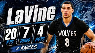 Zach LaVine 20 pts 7 rebs 4 asts vs Knicks 14/15 season