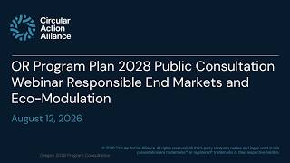 Details Oregon Program Plan 2028-2032: Eco-modulation and REM Guide