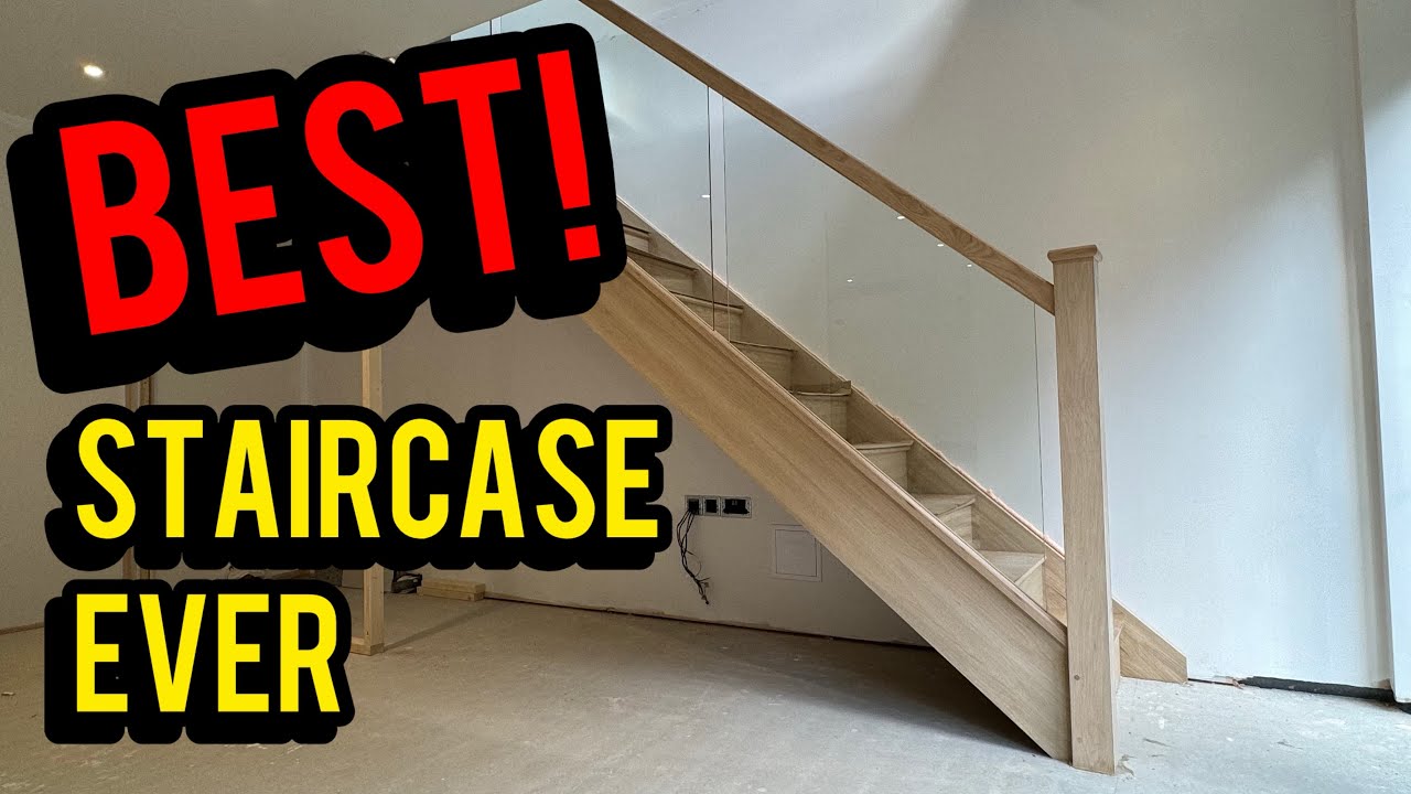 Oak, Glass and Tears - New Staircase For The Basement Build