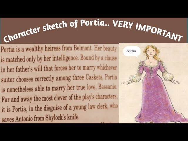 A Character Sketch of Portia | PDF | The Merchant Of Venice | Modesty-gemektower.com.vn