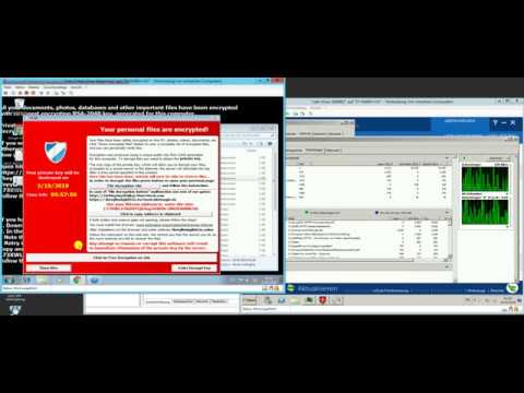 Executing Tesla-Crypt with eScan Protection on server